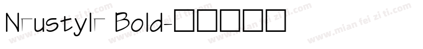 Neustyle Bold字体转换
